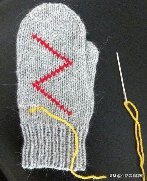 五指手套的编织方法北欧风（欧美风格的毛线手套好美啊）(54)