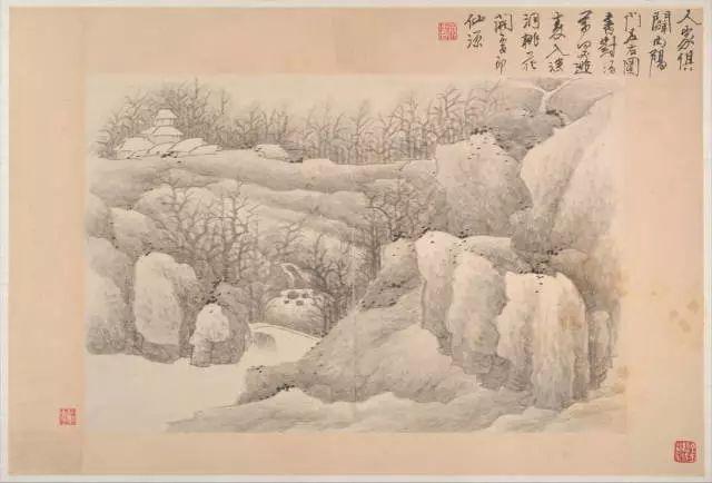 古代龚贤山水画临摹范本（千难万苦成就了他的傲世丹青）(86)