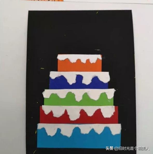 各种生日蛋糕儿童画（儿童画分享生日蛋糕）