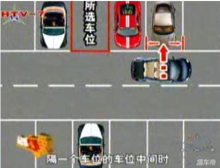 现实中开车最简单的停车技巧（史上最全新手开车）(17)