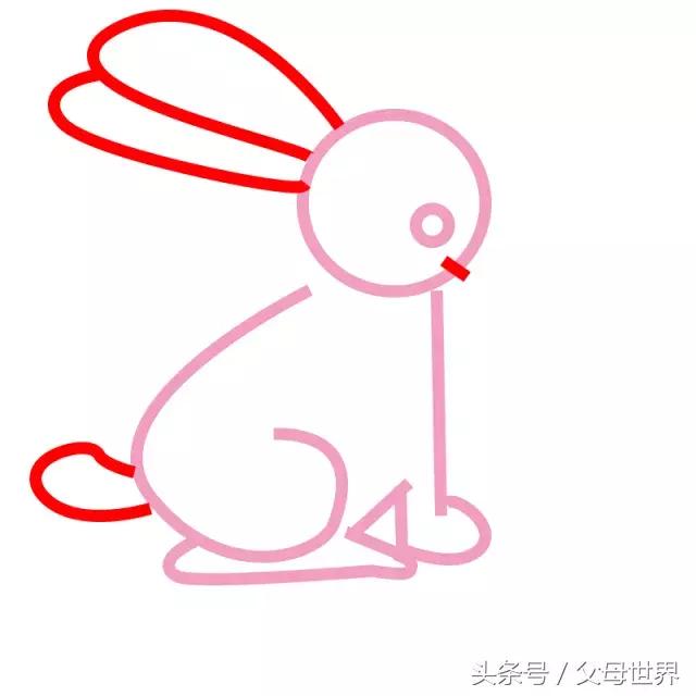 可爱的小兔画画大全（小猪学画画61）(5)