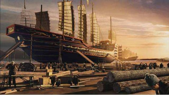 郑和宝船和航空母舰谁大（哥伦布发现新大陆乘坐的圣玛利亚号）(5)