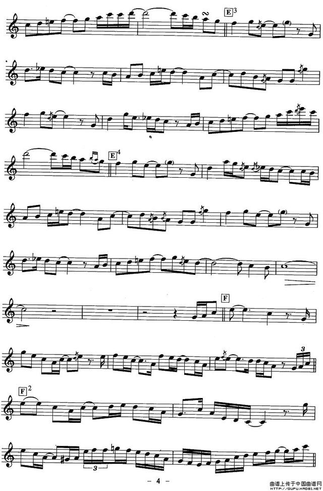 经典萨克斯名曲30首谱子（十大萨克斯名曲内有曲谱）(11)