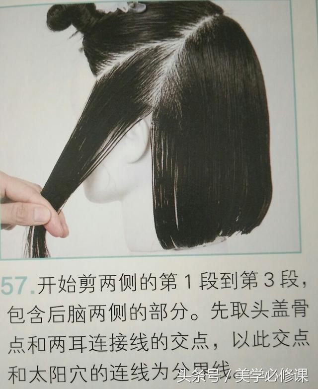 剪长毛边的剪发教程（剪发必修课直线波波）(2)