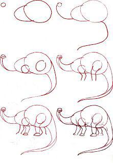 恐龙简笔画教程简单的（恐龙详细的简笔画教程）(2)
