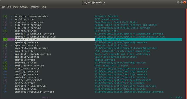 linux查看开启的服务有哪些（如何查看Linux中所有正在运行的服务）(2)