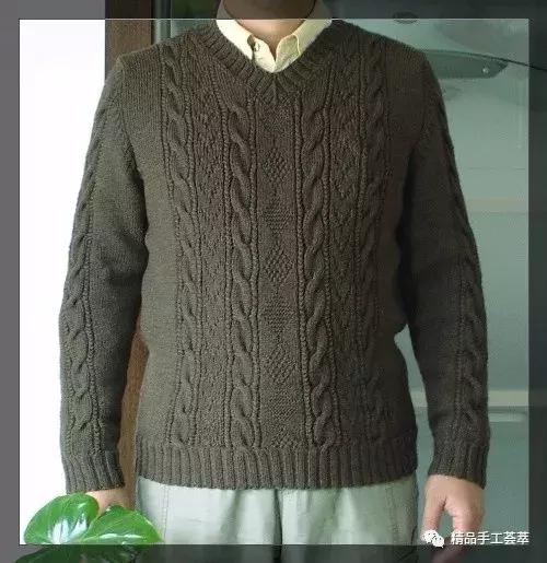 最新款男士毛衣编织款式（六款男士毛衣编织花样）(10)