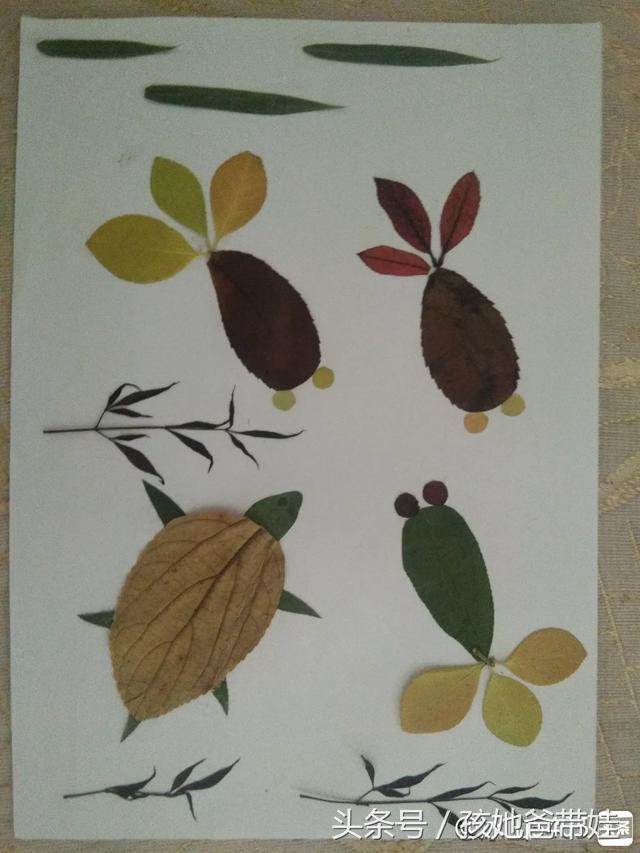 幼儿园树叶画简单又好看（有了这42种树叶画）(28)