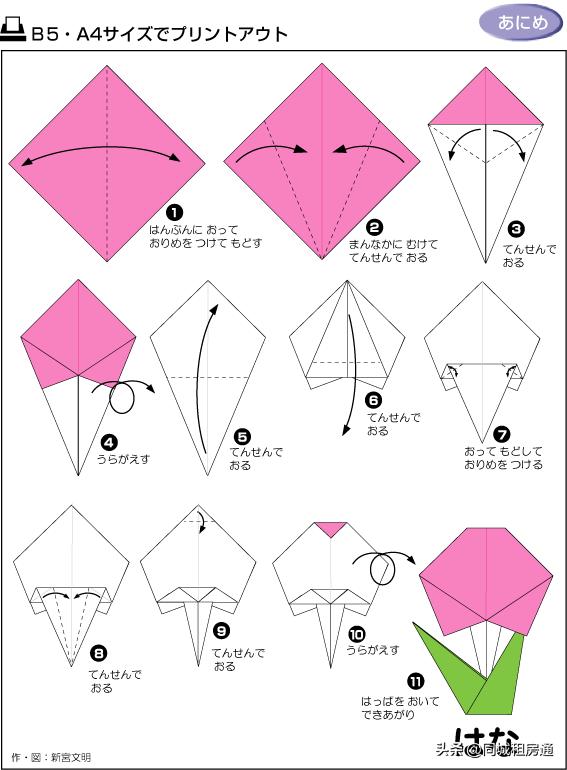 看图儿童能看懂的折纸教程书推荐（各种折纸方法图解）(44)