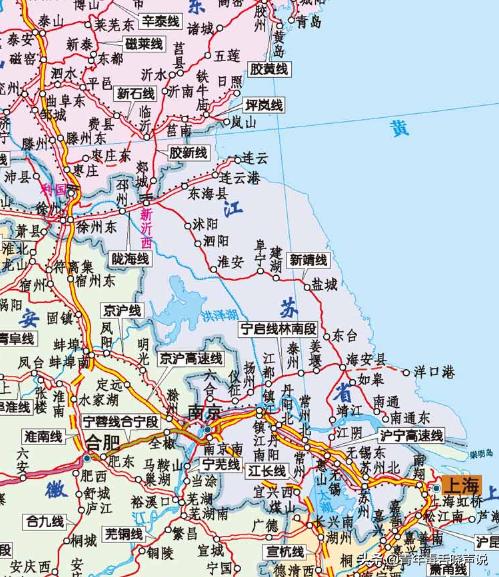 京沪高铁途经地图（京沪高铁沿线详细站点）