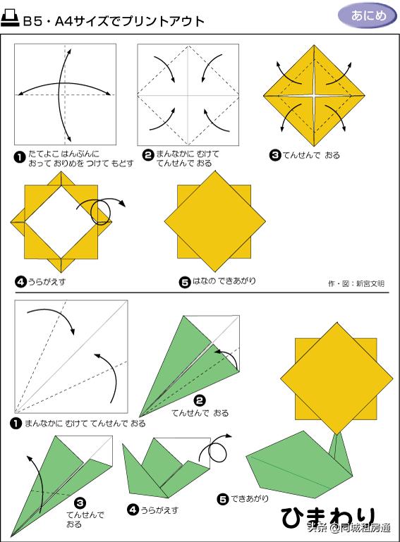 看图儿童能看懂的折纸教程书推荐（各种折纸方法图解）(48)