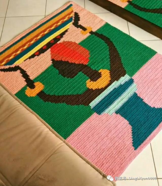 手编地毯的方法（28款漂亮时尚的线编地毯）(28)