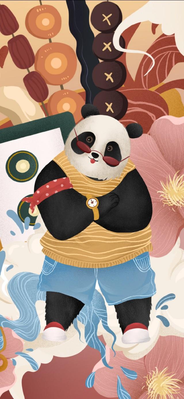 熊猫壁纸可爱又漂亮（可爱型熊猫壁纸）(158)