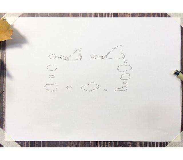 手抄报边框的各种画法（大鹅读书卡画法教程）(2)