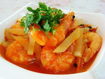 白萝卜炖虾做法大全（家常白萝卜炖虾的做法非常简单易学）(2)