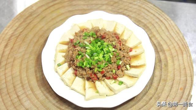 蒸肉末豆腐的做法和配料（肉末蒸豆腐想要好吃入味）(9)