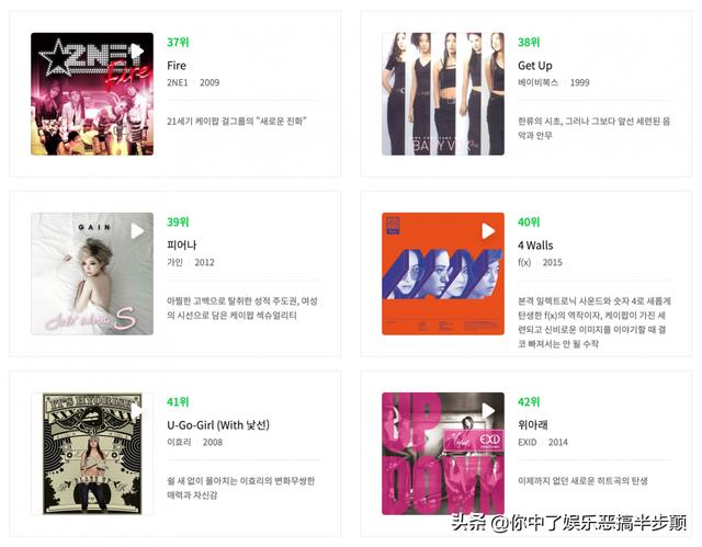 当前十首最火的韩国歌曲（韩国乐坛选出100首有史以来最佳的韩国流行音乐）(11)