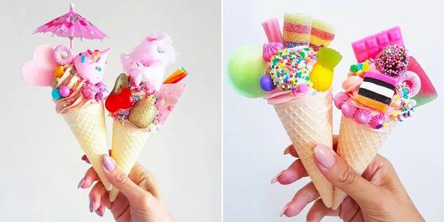 冰淇淋怎么画简单又漂亮迷你版（综合创意趣味画--美味冰淇淋）(3)