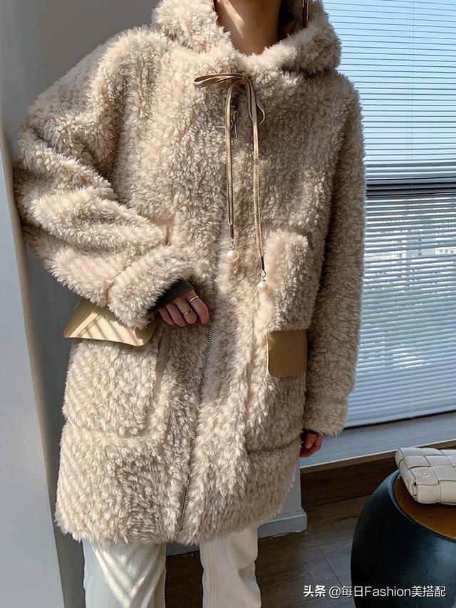 冬季羊羔绒外套显瘦（比大衣保暖比棉服更显瘦）(7)