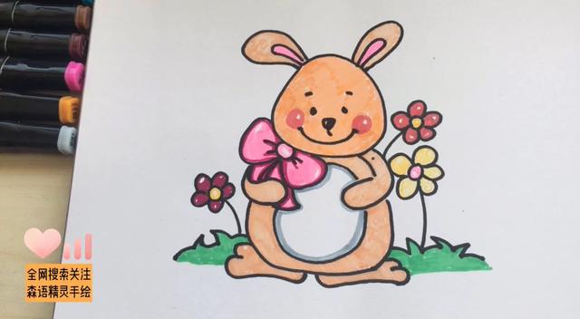 简笔画小兔最可爱画法（学画可爱的小兔子简笔画）(11)