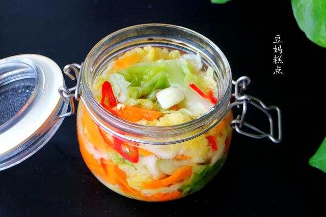 泡菜的制作方法白萝卜包菜（一个包菜一根胡萝卜）(2)