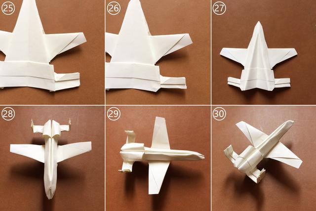 隐身战机折纸（美国A10雷电战机折纸）(5)