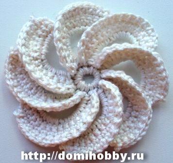 毛线钩花的各种花样图解 100款漂亮手工针织花(61)