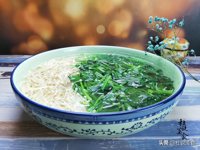 凉拌金针菇菠菜的做法大全（美味凉拌金针菇菠菜做法）(6)