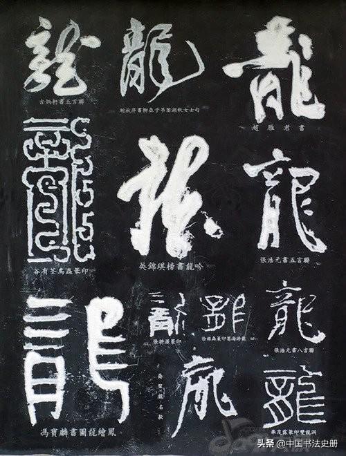 龙字的各种字体写法（龙的传人历代）(40)