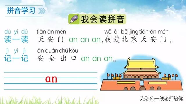 部编版一年级上册汉语拼音第13课（部编版一年级上册汉语拼音12ɑn）(8)