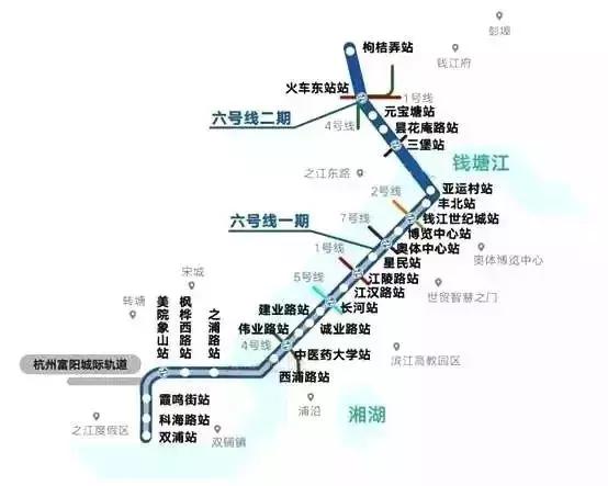 杭州目前有几条开通的地铁（杭州15条地铁站点全曝光）(9)