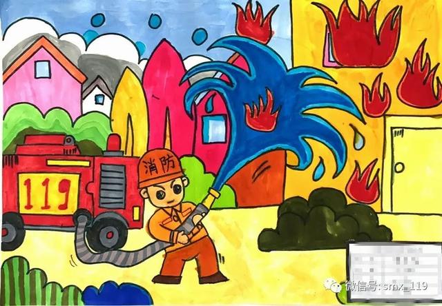 消防绘画获奖名单（第四届消防绘画作品展示）(34)