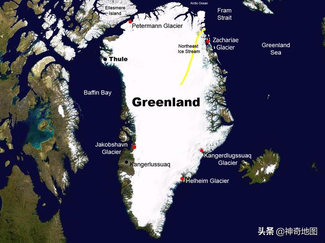 格陵兰岛最新地图（乱谈岛屿71格陵兰）(1)