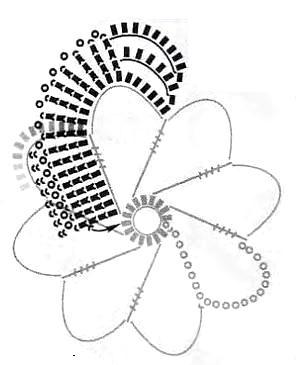 钩针编织花朵图案图解教程（100款漂亮手工针织花）(72)