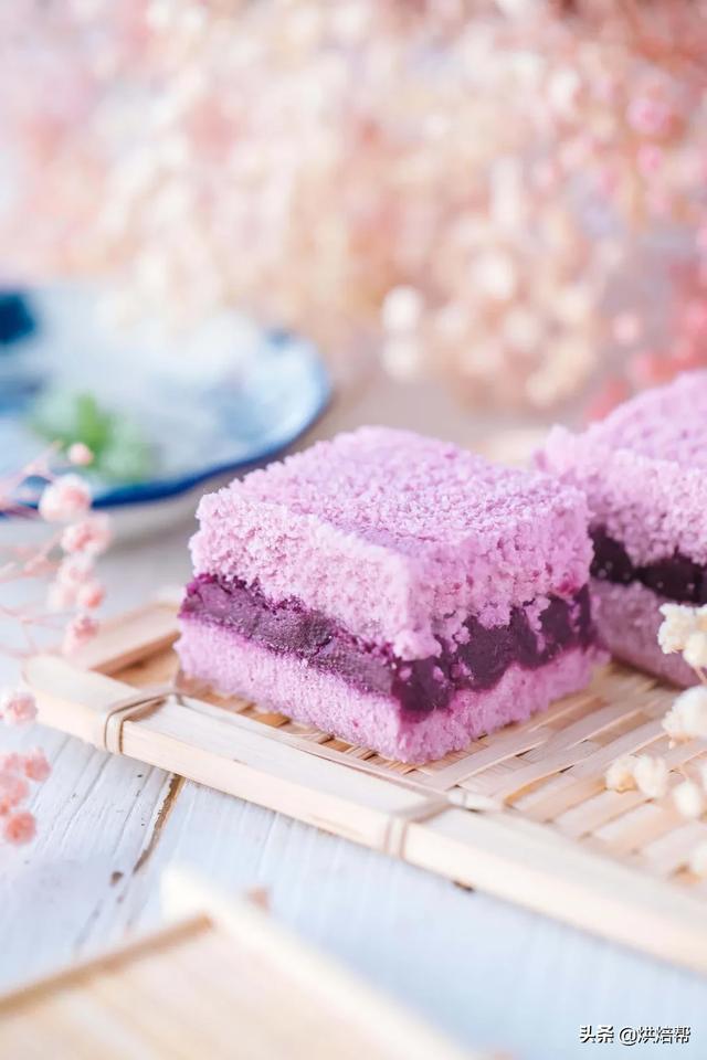 怎样做紫薯奶油糕（家里有牛奶就能做的甜品）(20)