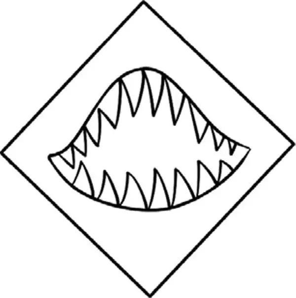鲨鱼怎么画简笔画可爱又简单（简笔画儿童简笔画）(14)