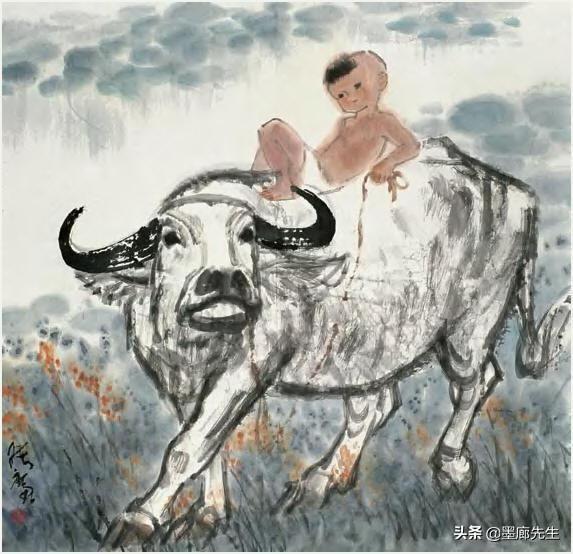 哪位画家画的牛最有牛气（精选名家画牛228幅供大家收藏欣赏）(167)