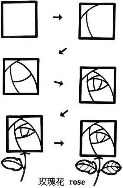 如何画正方体简笔画（正方形是如何变成简笔画的）(27)