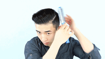 易烊千玺菠萝头发型扎法（两边铲青的大背头太油腻）(15)