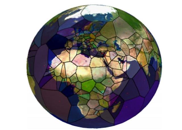 高科技数据显示系统分类（Voronoi图与地理信息系统）