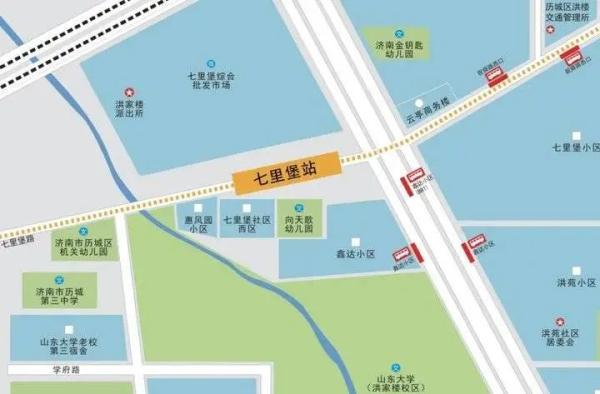 济南2号线地铁线路图最新（济南地铁2号线站点出入口信息来了）(13)