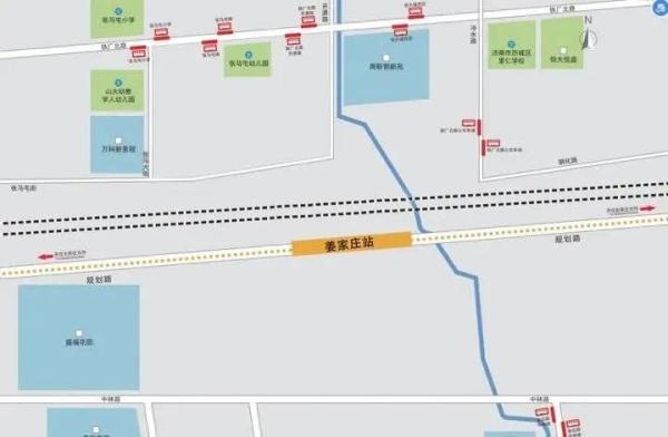 济南2号线地铁线路图最新（济南地铁2号线站点出入口信息来了）(16)