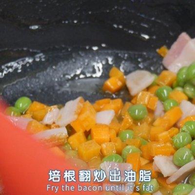 西式芝士蛋炒饭教程（汉拿山芝士炒饭在家做）(8)