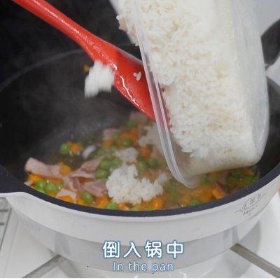 西式芝士蛋炒饭教程（汉拿山芝士炒饭在家做）(10)