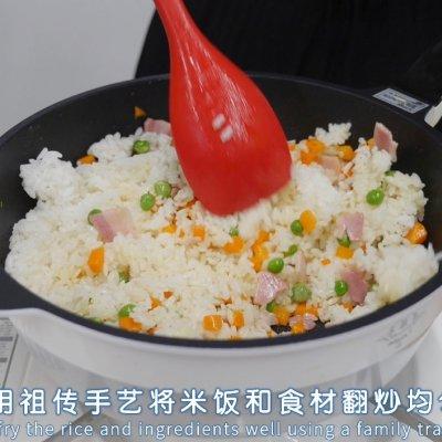 西式芝士蛋炒饭教程（汉拿山芝士炒饭在家做）(11)