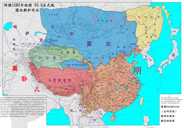 明朝疆域版图高清大图（真实的明朝疆域变迁地图）(9)