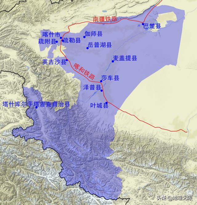 喀什地图最新（多维度高清地图认识喀什）(5)