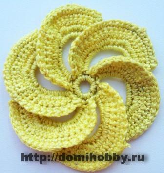 毛线钩花的各种花样图解 100款漂亮手工针织花(69)