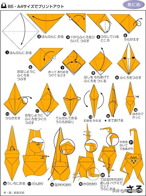 看图儿童能看懂的折纸教程书推荐（各种折纸方法图解）(8)