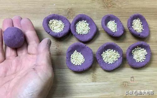 紫薯丸子的做法最简单的（面食花样做法紫薯糯米丸子）(6)